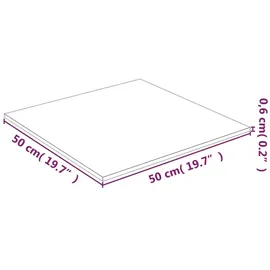 vidaXL Tischplatte Transparent 50x50 cm Hartglas