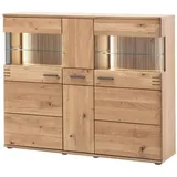 MCA Furniture Highboard Salvador Holz Balkeneiche