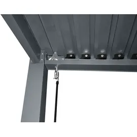 Floraworld Pergola mit Lamellendach 400 x 310 cm anthrazit