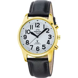 Master Time Sprechende Funkuhr Leder 43 mm MTGA-10940-12L