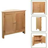 Eckschrank 80x33,5x78 Cm Massivholz Eiche - Holzschrank - Eckschrank - Wohnzimmermöbel - Stauraum - Eichendimension