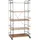 Hti-Living Standregal 5 Regalböden Metall/MDF/Spanplatte 82 x 40 x 151 cm schwarz