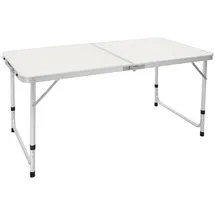 ECD Germany Campingtisch höhenverstellbar Klappbar Weiß