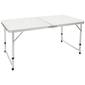ECD Germany Campingtisch höhenverstellbar Klappbar Weiß