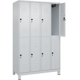 C+P CP Spind Classic Plus lichtgrau 080310-40 S10009, 8 Schließfächer 120,0 x 50,0 x 195,0 cm