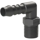 Riegler Winkel-Einschraubstutzen, R 3/8 a., für Schlauch LW 8 mm, PA 6