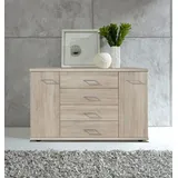 Wiemann Kombikommode Bern 149 x 86 x 42 cm Braun / Beige