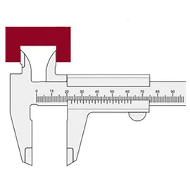 Kraftwerk Schieblehre 150 mm 0.05 mm x 1/128"