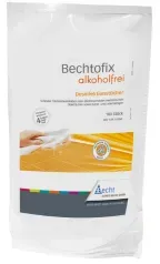 Bechtofix Desinfektionstücher, alkoholfrei, Vorgetränkte kleine Desinfektionstücher zur Wischdesinfektion, 1 Nachfüllpackung = 100 Tücher