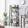 Songmics Bücherregal 56 x 34 x 137,5 cm Braun, Schwarz