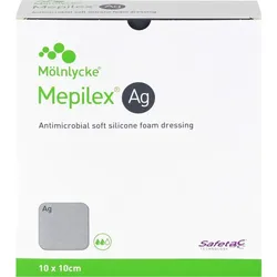 MEPILEX Ag Schaumverband 10x10 cm steril 10 St.