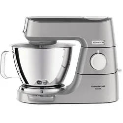 KVC85.314SI Titanium Chef Baker 1200 W Küchenmaschine 5 l mit Waage  (Silber)