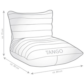Sitting Point Tango Sitzsack CANVAS grau