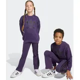 adidas LOOSE CREW FLARED KIDS LEGGINGS SET Trainingsanzug Lila 122