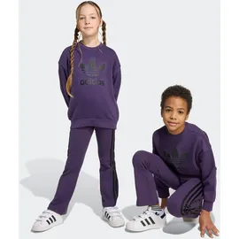 adidas LOOSE CREW FLARED KIDS LEGGINGS SET Trainingsanzug Lila 122