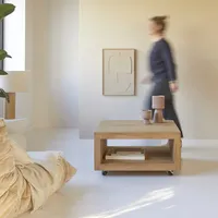 Tikamoon Couchtisch aus Teak 80 Anoa square Massivholz viereckig