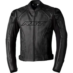 RST S1 Motorrad Lederjacke, schwarz, Größe 40 für Männer