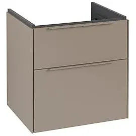 Villeroy & Boch Subway 3.0 Waschtischunterschrank C57802VM 57,2x57,6x47,8cm, ohne LED/Griff monochrom, taupe