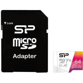 Silicon Power Elite R100 microSDXC 64GB Kit, UHS-I U1, A1, Class 10 (SP064GBSTXBV1V20SP)