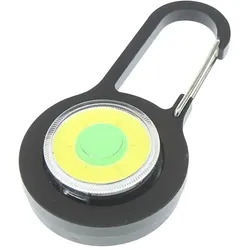 Karabiner mit LED Beleuchtung, Sila K50range COB-LED mit rotem oder weißem Licht inklusive Batterien