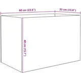 vidaXL Aquarium mit Speicher 60 l Glas Transparent/Weiß