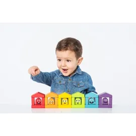 Cubika 14866 Bunte Häuser - Holzbausatz 30 Teile