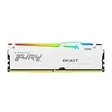 Kingston FURY Beast Weiß RGB EXPO 16GB 5600MT/s DDR5 CL36 DIMM Desktop Gaming Speicher Einzelnes Modul - KF556C36BWEA-16
