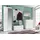 trendteam Amanda Garderobenschrank 62x195x38 cm weiß