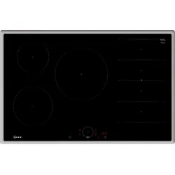 NEFF Flex-Induktions-Kochfeld "T68SHV4L0", schwarz, B:80,2cm H:5,5cm T:52,3cm, Kochfelder, mit virtueller Twist Touch Bedienung