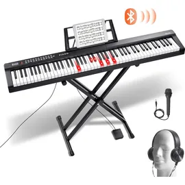 Vevor Kinderklavier Digitales Klavier 88 Tasten 1 schwarz