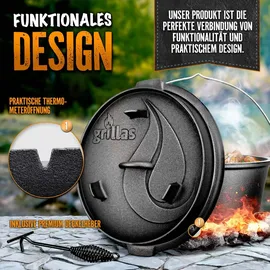 grillas Dutch Oven Set GDO-12OF 13,6 Liter