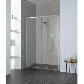 Kermi Liga Schiebetür, mit Festfeld, für Nische, für Seitenwand, LIG2L150201AK,
