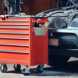 Relaxdays Duschkorb 3er Set, ohne Bohren, Kunststoff, Duschablage Shampoo & Duschgel, Duschorganizer, grau