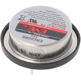 Eve ER22G68 Lithium Batterie 3,6 Volt mit 2 Lötpins, ersetzt TL-5186 und SL-840