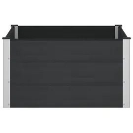 vidaXL Hochbeet 100 x 100 x 54 cm Schwarz