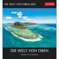 Harenberg Die Welt von oben Postkartenkalender 2024. Spektakuläre Luftaufnahmen