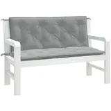 vidaXL Gartenbankauflage 120 x 50 x 7 cm melange hellgrau 2 St.