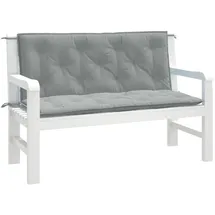 vidaXL Gartenbankauflage 120 x 50 x 7 cm melange hellgrau 2 St.