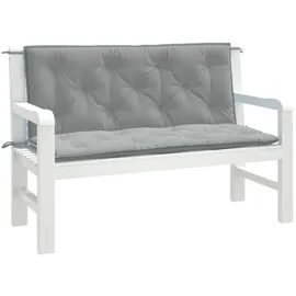 vidaXL Gartenbankauflage 120 x 50 x 7 cm melange hellgrau 2 St.