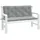 vidaXL Gartenbankauflage 120 x 50 x 7 cm melange hellgrau 2 St.
