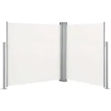 vidaXL Ausziehbare Seitenmarkise Doppelt 170 x 600 cm creme