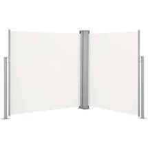 vidaXL Ausziehbare Seitenmarkise Doppelt 170 x 600 cm creme