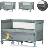 Chipolino Reisebett Relax 2 Ebenen, Vorderseite absenkbar, Seiteneingang, Tasche