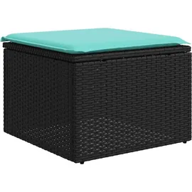 vidaXL Gartensofa-Set 11-tlg. schwarz