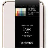 schlafgut Pure Baumwolle 90 x 190 - 100 x 220 cm sand light