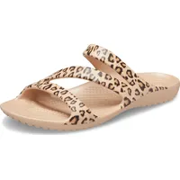 Crocs Kadee Ii Flip-Flop-Sandalen für Damen, Leopard, 38 EU - 37 EU