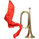 Amagogo Tragbare Kavallerie-Trompete, Musikinstrument, Orchesterblaser, Standard-Trompete, für Auftritte, Anfänger, Trainingsprofis