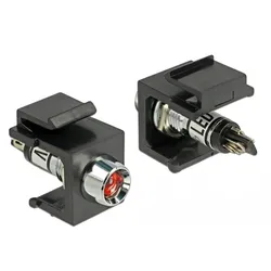 Delock LED - Keystone Jack - Schwarz