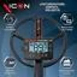 XP METAL DETECTORS Metalldetektor ICON 28cm Suchspule blau/schwarz