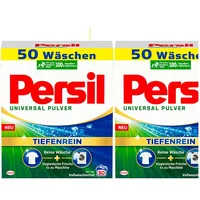 2x3000g Persil Waschmittel Pulver Universal | Tiefenrein + Hygienisch 100WL